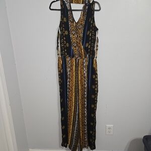 AA12 Spoon Sleeveless Overall Jumpsuit Women Pull On Loose Size‎ XL